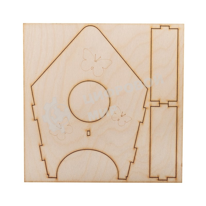 Доска для выжигания Rexant, Кормушка для птиц, 3D модель, 1 шт., пакет