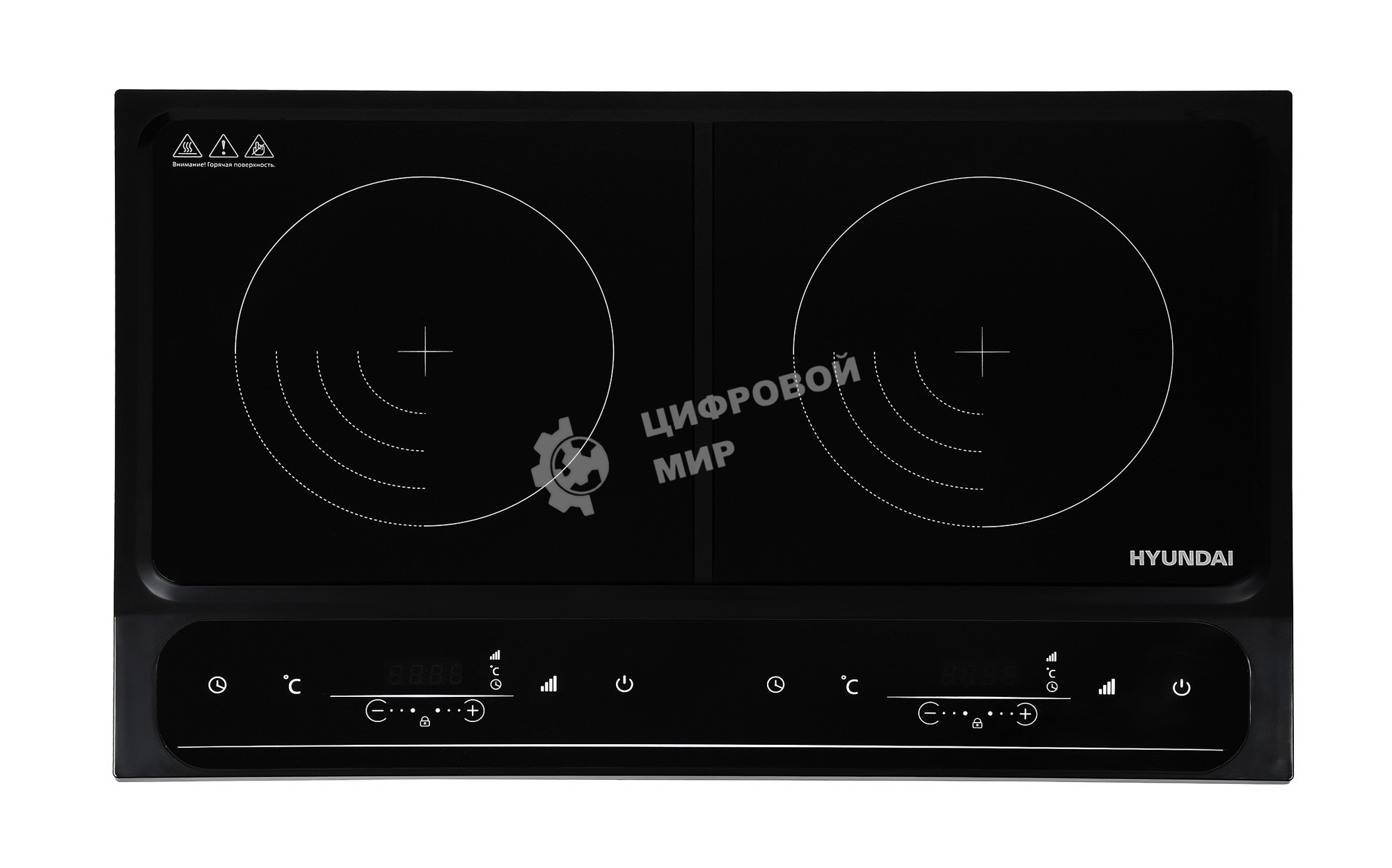 Плита настольная электрическая Hyundai HYC-0107 черный стеклокерамика (настольная)