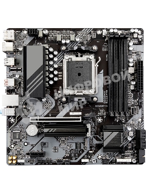 Материнская плата GIGABYTE B650M K, AM5, AMD B650, 4xDDR5, 4xSATA, 2xM.2, 1xPCIe 4.0 x16, 1xPCIe x1, 1xHDMI, 1xDP, 1x2.5Gb LAN, 1xUSB 3.2 Gen 2, 2xUSB 3.2 Gen 1, 4xUSB 2.0, 3x3.5 мм, 7.1, micro-ATX