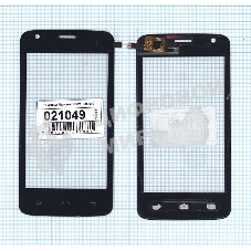Сенсорное стекло (тачскрин) для Micromax Q325, черное