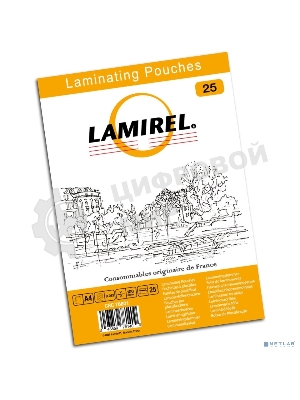 Пленка для ламинирования Fellowes 100мкм A4 (25шт) глянцевая216x303мм Lamirel (LA-78801)