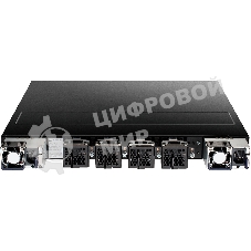 Коммутатор Managed L3 Switch 48x10Gbase-X SFP+, 6x40Gbase-X QSFP+, CLI, 1000Base-T Management, mini-USB Console, USB, w/D-Link OS
