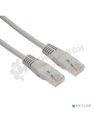 Шнур коммутационный Rexant патч-корд U/UTP RJ45-RJ45, cat.5e, LSZH серый, 1м