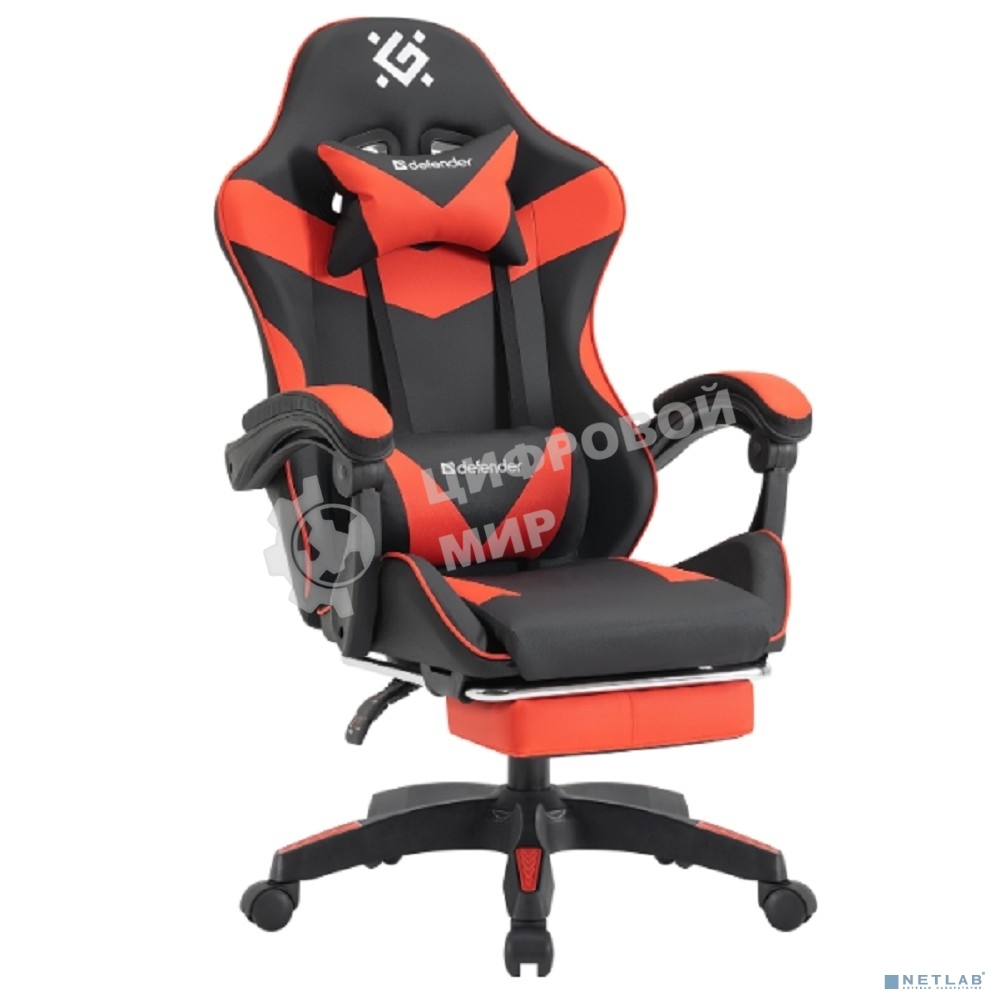 Кресло игровое Defender TORNADO BLACK/RED PU