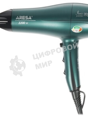Фен ARESA AR-3218 зеленый, 2200 Вт, ионизация