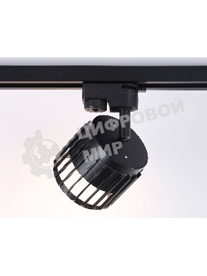 Трековый однофазный светильник Ambrella light GL5349 BK черный GX53 D100*80