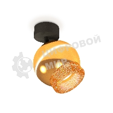 Комплект поворотного светильника Ambrella light XM1105010 PYG/SBK/CF золото желтое полированное/черный песок/кофе MR16 GU5.3 LED 3W 4200K