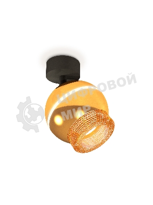 Комплект поворотного светильника Ambrella light XM1105010 PYG/SBK/CF золото желтое полированное/черный песок/кофе MR16 GU5.3 LED 3W 4200K