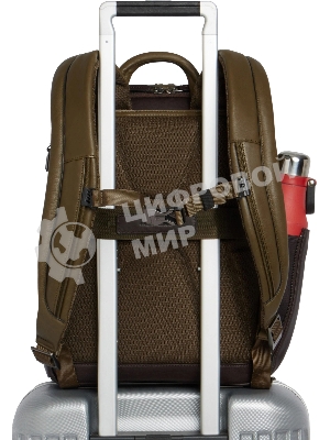 Рюкзак мужской Piquadro Black Square CA6503B3/VETM хаки натур.кожа