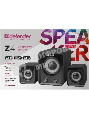 Акустическая система Defender Z4 2.1,11 вт., Питание от USB