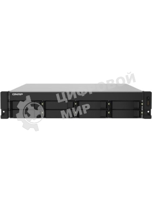 Сетевое хранилище без дисков SMB QNAP TS-832PXU-4G 8-Bay AL324 quad-core 1.7 GHz 2U rackmount NAS, 4Gb DDR4 UDIMM RAM (max 1x16Gb), SATA 6Gb/s, 2x 10GbE SFP+ LAN, 2x2.5 GbE LAN, 1x PCIe Gen2 x2 slot. W/o RAIL-B02