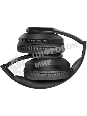 Беспроводные/проводные наушники Defender FreeMotion B552 черный, накладные, Bluetooth + проводной, складная конструкция, до 5 ч