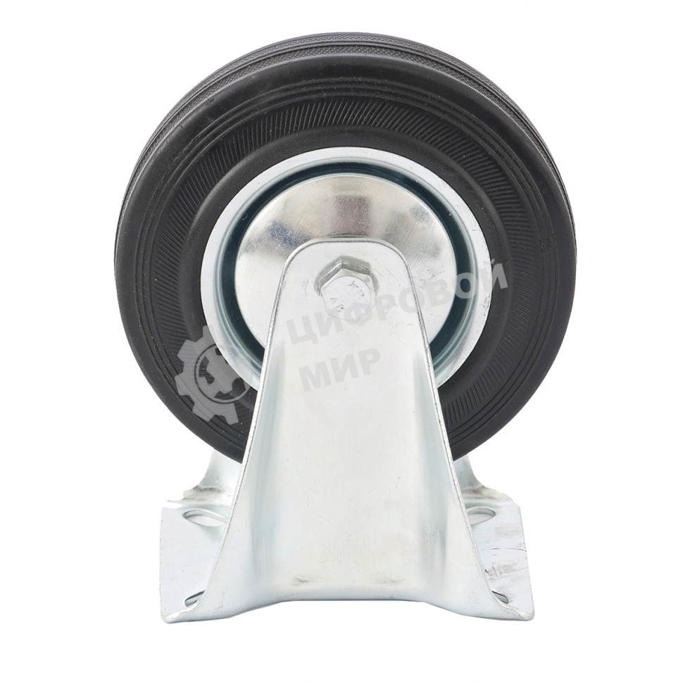 Колесо неповоротное Сибртех, диаметр 200 мм, крепление платформенное