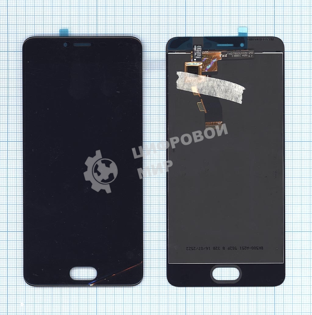 Дисплей для Meizu M3S/M3S mini черный