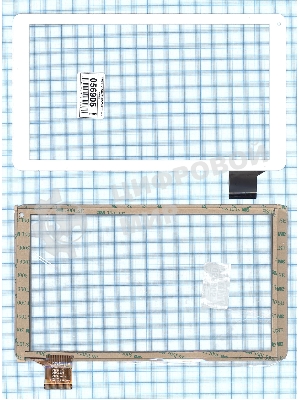 Сенсорное стекло (тачскрин) C145255A1-DRFPC307T-V2.0, белое