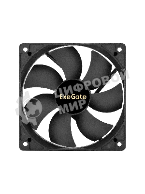 Вентилятор для корпуса ExeGate EX12025S3P-24 черный, 120 мм, 2100 об/мин, 35 дБ, 3 pin