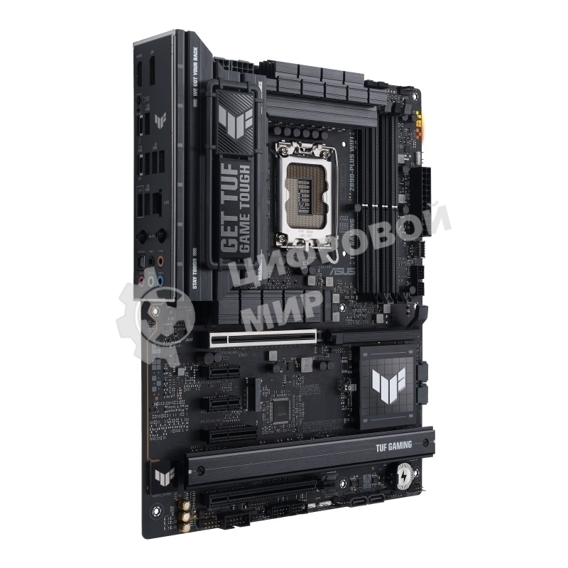 Материнская плата ASUS TUF GAMING Z890-PLUS WIFI, LGA 1851, Intel Z890, 4xDDR5, 4xSATA, 4xM.2, 1xPCIe 5.0 x16, 1xPCIe 4.0 x4, 1xDP, 1xHDMI, 1xUSB-C 3.2 Gen 2x2, 1xUSB-C Thunderbolt 4, 1x 2.5Gb LAN, 3xUSB-A 3.2 Gen 1, 3xUSB-A 3.2 Gen 2, 5x3.5 мм, 1xWi-Fi 7