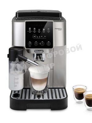 Кофемашина автоматическая DeLonghi ECAM220.80.SB серебристый, исп. кофе - молотый/зерновой, 1.8 л, 1450 Вт, 15 Бар.