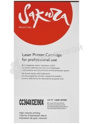 Картридж лазерный Sakura CC364X/CE390X для HP LaserJet 4014/P4014dn/P4014n/P4015dn/P4015/4015n/4015tn/P4515/4515n/4515tn/4515x/4515fx, M4555MFP/M601/M601n/M602n/M602dn/M602x/M603/M603n/M603dn/M603xh, черный, 24000 к.