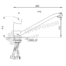 SL137-004F-25 Смеситель для кухни, ø35