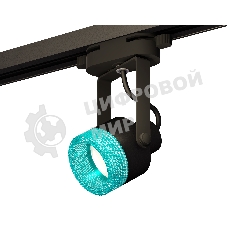Светильник Ambrella light XT6602063 PBK/BL черный полированный/голубой MR16 GU10 (C6602, N6153)