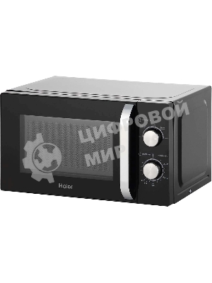 Микроволновая печь Haier HMB-MM208BA черный/серебристый, 20 л, 800 Вт, переключатели - поворотный механизм