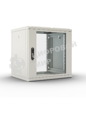 Шкаф телекоммуникационный настенный разборный 9U (600 × 520), съемные стенки, дверь стекло