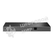 Коммутатор сетевой JetStream 24-port 10/100Mbps + 4-port Gigabit L2 Smart Switch with 24-port PoE+, PoE budget up to 250W, support PoE power management, with abundant L2 features,1U rack mountable, full managed via web UI/CLI/SSH/Telnet/SNMP