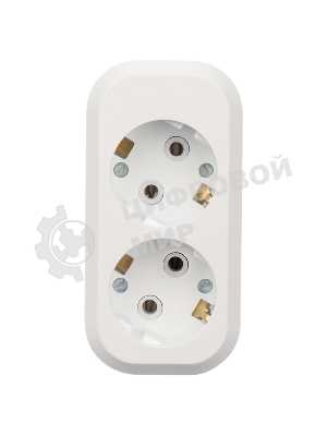 Колодка 2 гнезда с заземлением Rexant