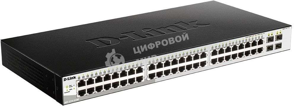 Коммутатор D-Link Managed Gigabit Switch with 48 10/100/1000Base-T + 4 SFP Ports DGS-1210-52/ME/B1A