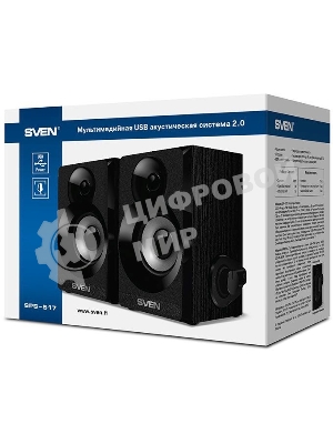 Акустическая система SVEN SPS-517, 2.0 черный