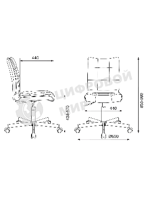 Кресло компьютерное Бюрократ CH-330M белый Lincoln 100, искусственная кожа, крестовина металл хром
