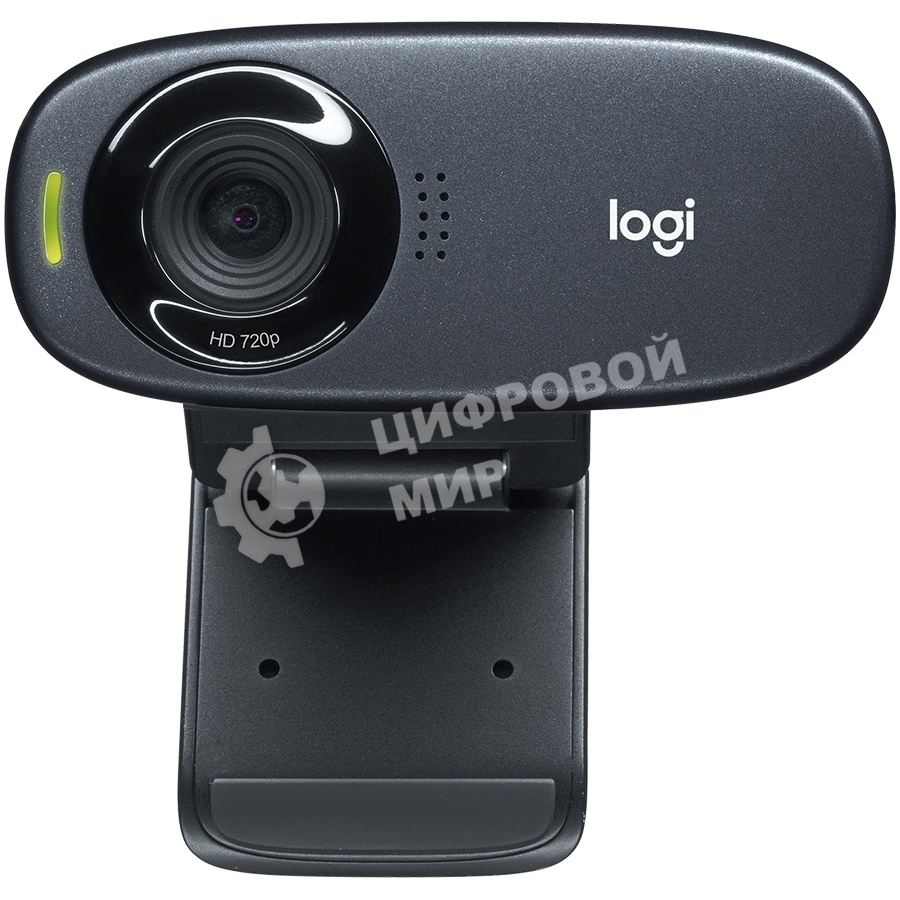 Веб-камера Logitech C310 HD 1280x720, 30 кадр/с, USB Type-A, микрофон (шумоподавление), автоосвещение, универсальное крепление