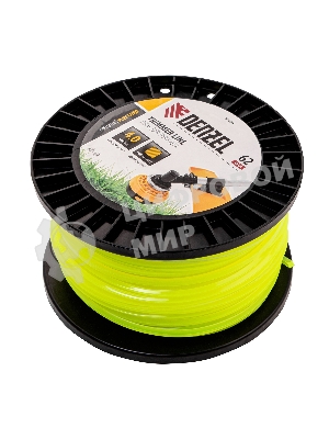 Леска для триммера Denzel квадрат, 4,0мм х 62м, на DIN катушке FLEX CORD