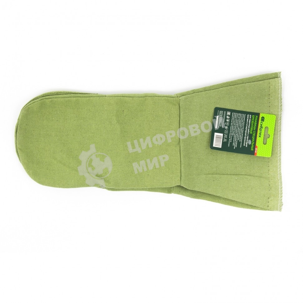 Рукавицы специальные Сибртех с притачными крагами двунитка (краги сварщика), огнеупорные