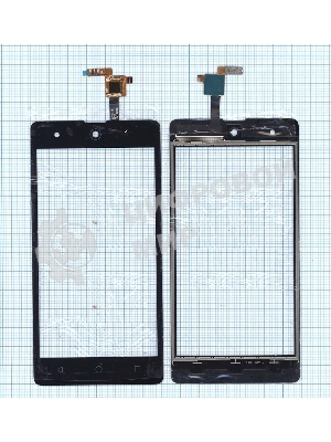 Сенсорное стекло (тачскрин) для Micromax Q349 Canvas Selfie 4, черное