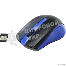 Мышь беспроводная Oklick 485MW черный/синий, 1200 dpi, радиоканал, USB, кнопки - 3