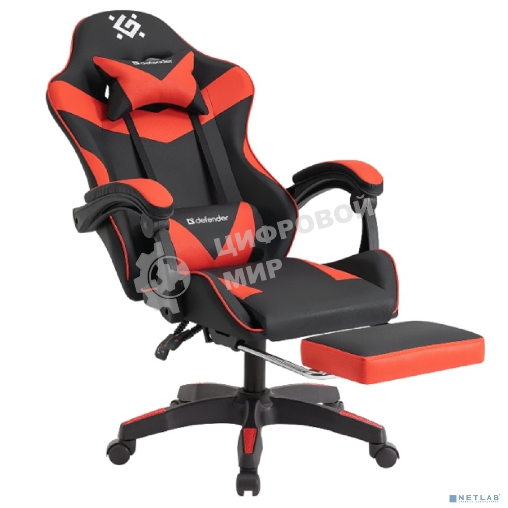 Кресло игровое Defender TORNADO BLACK/RED PU