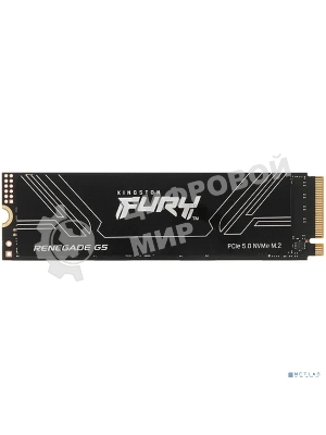 Накопитель SSD Kingston Fury Renegade, 1Tb, M.2(22x80мм), NVMe, PCIe 5.0 x4, 3D TLC, R/W 14200/11000Mb/s, IOPs 2 200 000/2 150 000, TbW 1000, DWPD 0.5 (12 мес)
