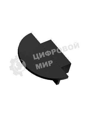 Заглушка для профиля GP8120 BK черный 21.5*6.8