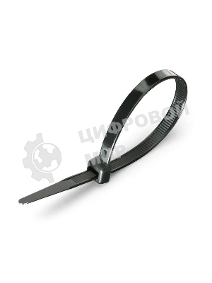 Нейлоновые стяжки Fortisflex КСС 3х200 мм черный 100 штук