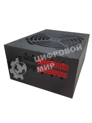 Блок питания CWT PUO1050V-G, 1050Вт, 80 PLUS Gold, 140мм, модульный, черный