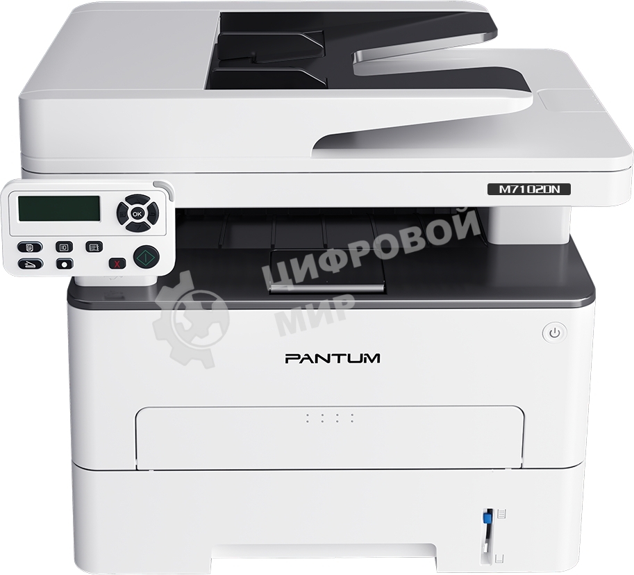 МФУ лазерное Pantum M7102DN, A4, ч/б, печ. до 33 стр/мин., скан. до 24 стр/мин., 1200x1200dpi, USB, RJ-45