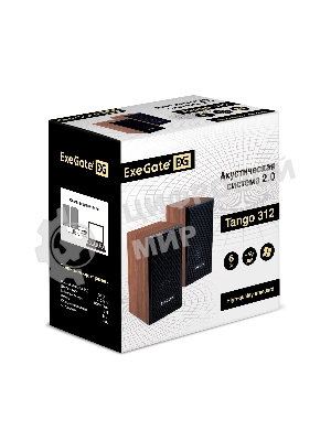 Акустическая система 2.0 ExeGate EX287058RUS Tango 312 (питание USB, 2х3Вт (6 Вт RMS), 80-20000Гц, светлое дерево)