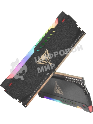 Оперативная память Patriot Viper Steel, DDR4, 64GB (2x32GB), 3200MHz, CL18, DIMM, с радиатором, RGB, черный