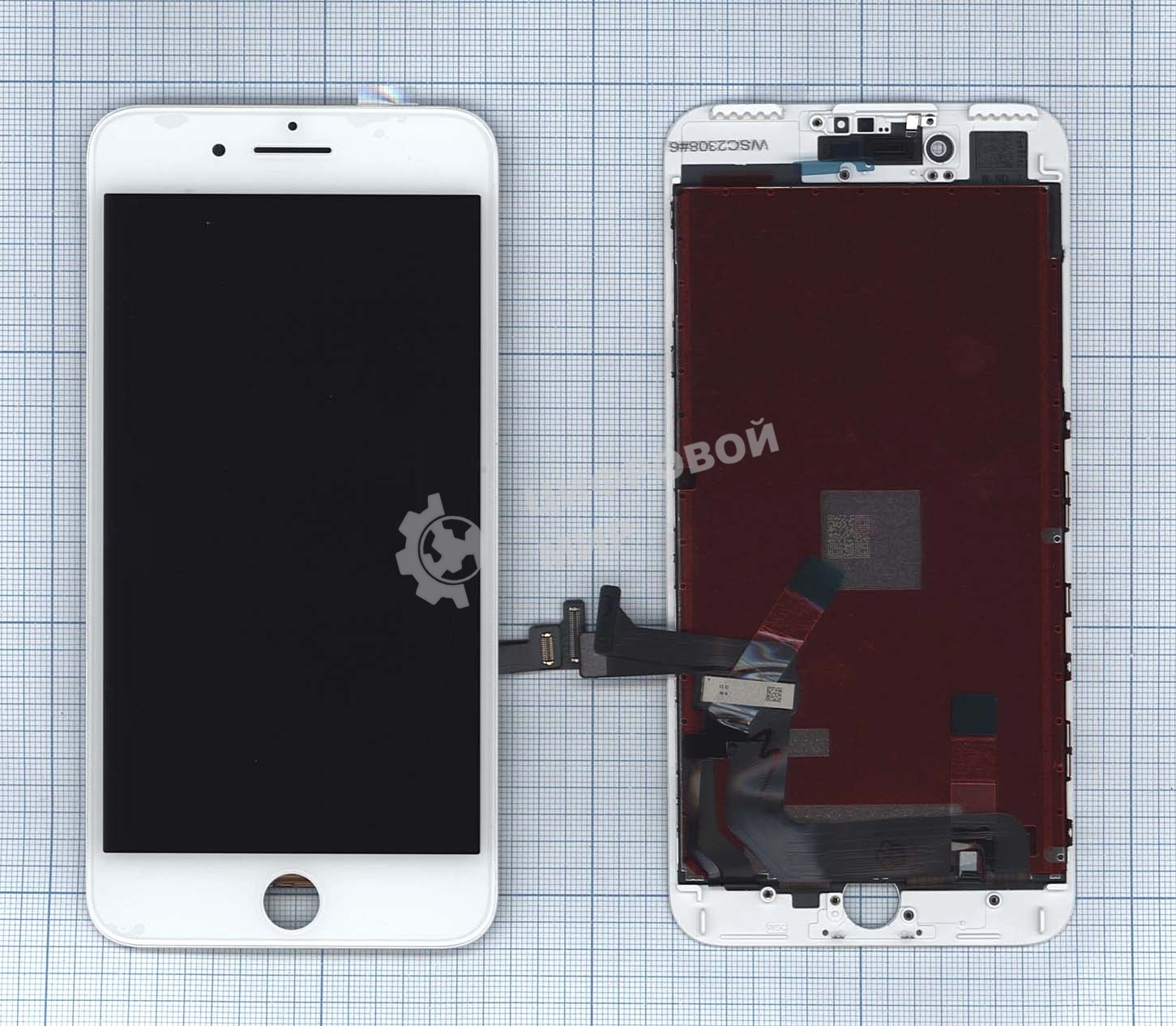 Дисплей для iPhone 7 Plus в сборе с тачскрином (Tianma), белый