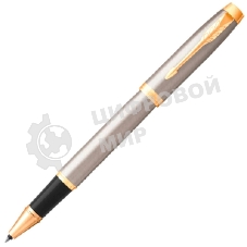 Ручка роллер Parker IM Core T321 (CW1931663) Brushed Metal GT, F, черные чернила, подарочная коробка