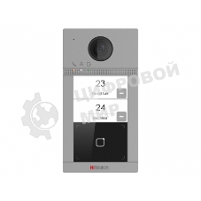 Вызывная IP панель HiWatch VDP-D4212W(B)/Flush - на двух абонентов с ИК-подсветкой и Wi-fi HiWatch