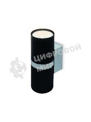 Настенный светильник FW243/2 BK/CH черный/хром GU10*2 max 12W 155*60*76