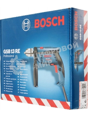 Дрель ударная Bosch GSB 13 RE Professional 600Вт патрон:быстрозажимной реверс